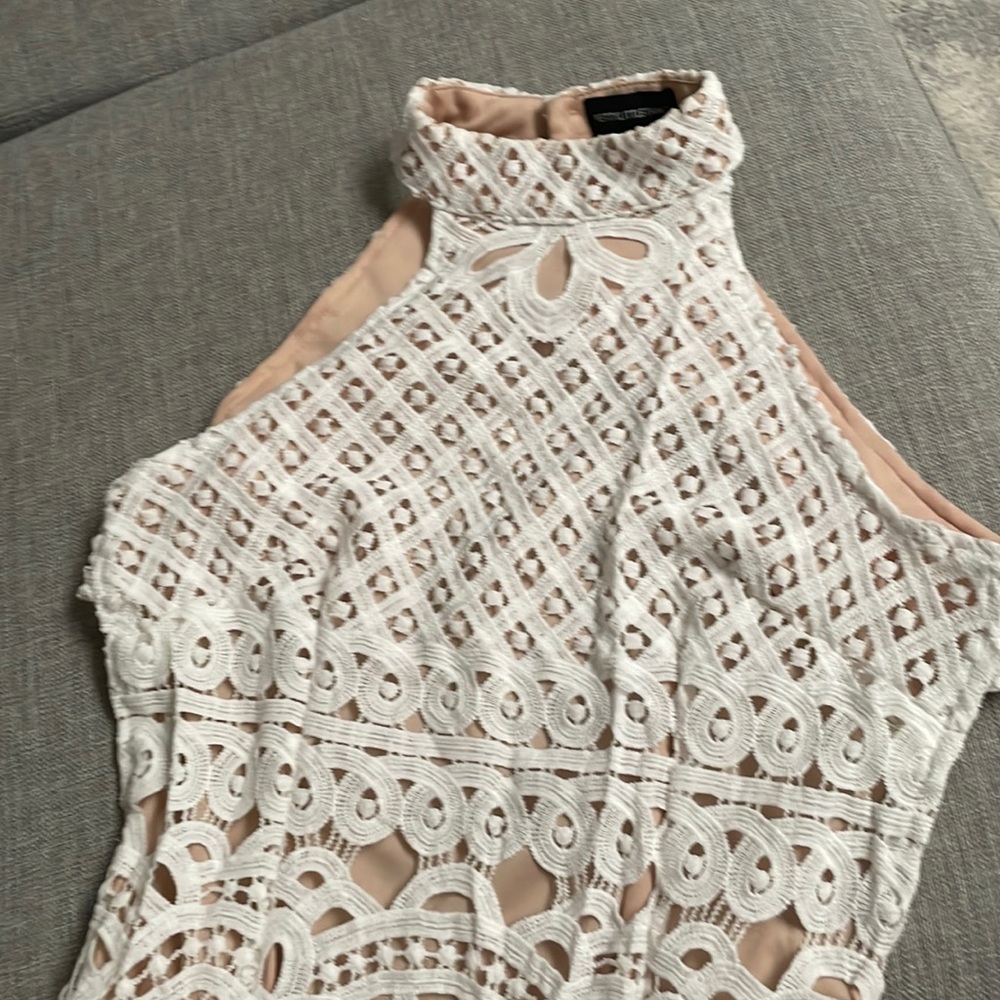 Lace midi dress